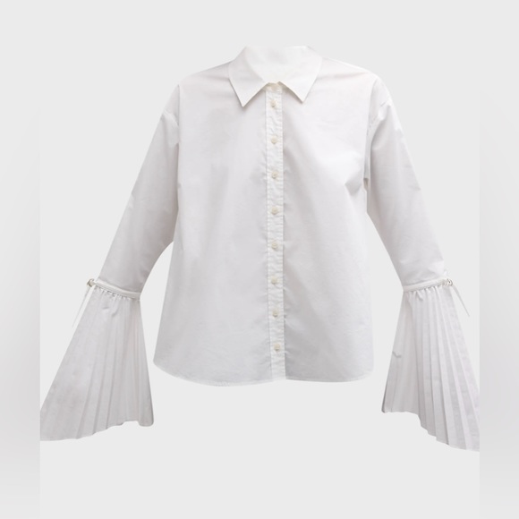 SIMKHAI - a stunning white button-front Jordy shirt